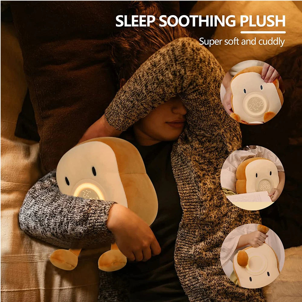 Toast Plush Alarm Clock Lamp