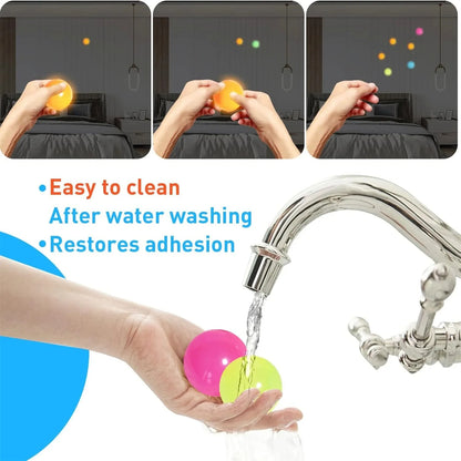 Sticky Ceiling Balls (Glow in UV Light)