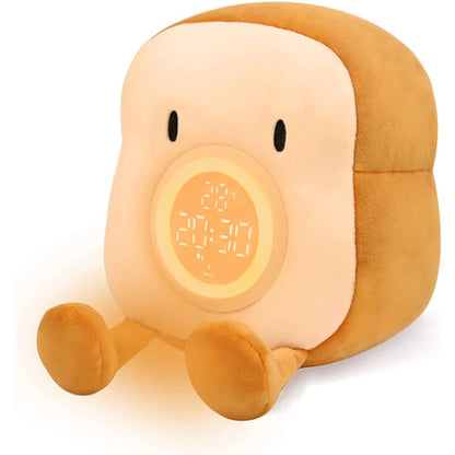 Toast Plush Alarm Clock Lamp