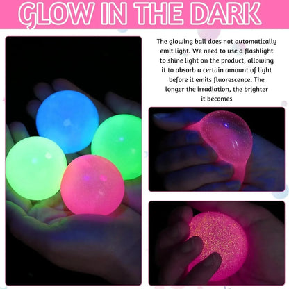 Sticky Ceiling Balls (Glow in UV Light)