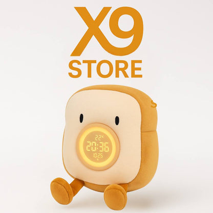 Toast Plush Alarm Clock Lamp